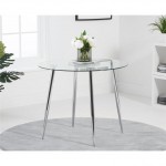 Catalina round glass dining table